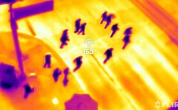 Kamera thermal menangkap kondisi suhu di atas 40 derajat C di Arizona, AS. Apa penyebab gelombang panas belakangan? (REUTERS/CARLOS BARRIA)